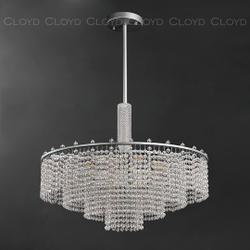 Люстра Cloyd WITTE C6 / Ø60 см - серебро (арт.11534)