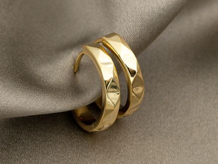 Швензы-Кольца "Грани" 20мм, цвет золото