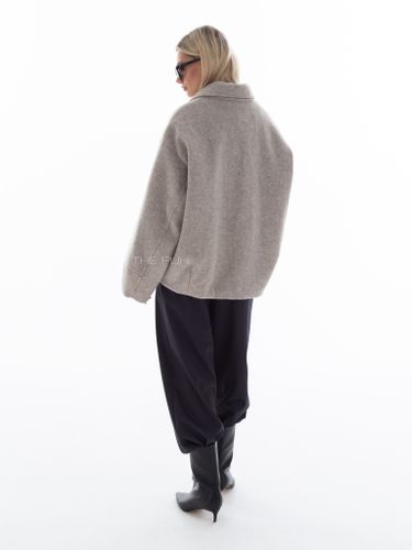 Шерстяная куртка на молнии в цвете капучино