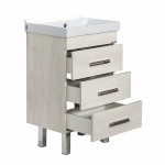 Тумба с раковиной Comforty Никосия-50Н 00-00017092 дуб белый