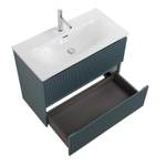 Тумба с раковиной подвесная BelBagno UNO-MINI-700-2C-SO-AO Голубой матовый, раковина белая BB-8099-3-70