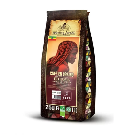 Кофе в зернах Broceliande Ethiopia Yirgacheffe, 250 г