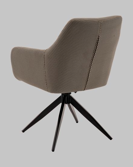 Стул обеденный, крутящийся Enid серо-зеленый ткань Sonic