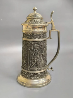 Кружка для пива (большая) "Романтика" Германия BMF - ZINN