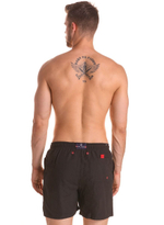 Мужские плавки-шорты с поясом на резинке (Размер: XXL) (Цвет: синий)