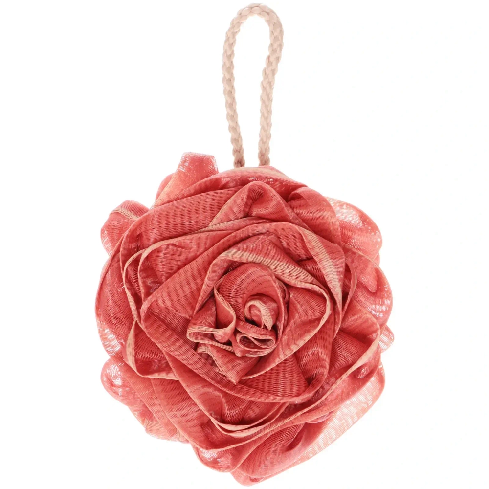 Мочалка нейлоновая «Premium - ROZARIO», цвет вишневый, 70гр (ZIP пакет)