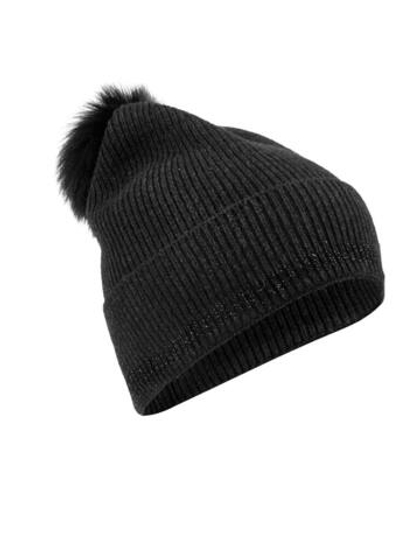 Marc Cain Шапка из шерсти с аппликацией из бисера