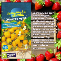 Шикарный набор семян земляники для посадки: Монако, Желтое чудо , Регина