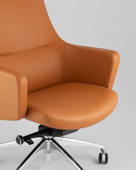 Кресло руководителя TopChairs Ferris коричневое