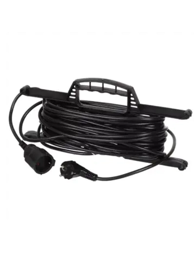 Удлинитель на рамке 50м черный ПВС 2х1,5