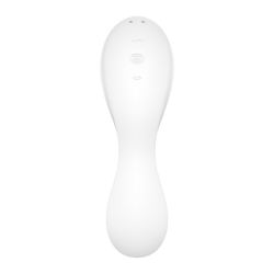 Белый вибратор 3-в-1 Curvy Trinity 5+