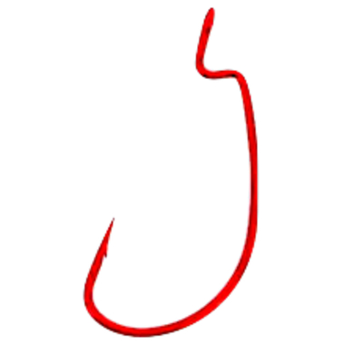 Крючок Офсетный Owner 5109-143 № 4/0 Красный 5шт