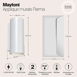 Бра Maytoni Parma C191-WL-02-W