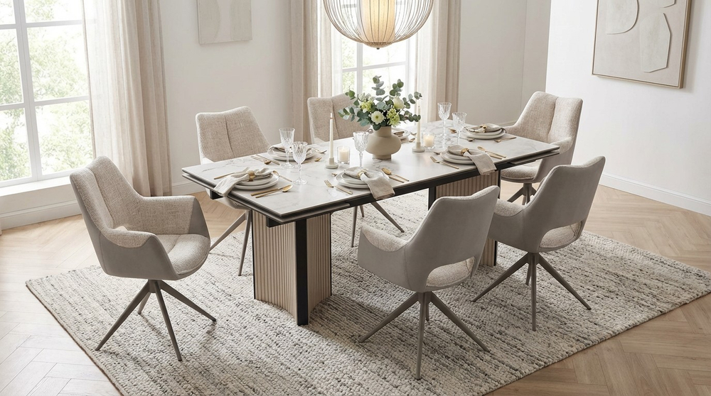 Стол М-City DISAUR Страдивари 200 Гластонбери (Glastonbury Savia Matt), керамика, Дуб Галиано Светлый