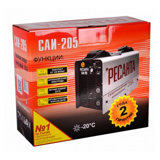 Сварочный инвертор "РЕСАНТА" САИ-205