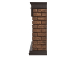 Портал Firelight Bricks Wood 25 камень темный, шпон венге