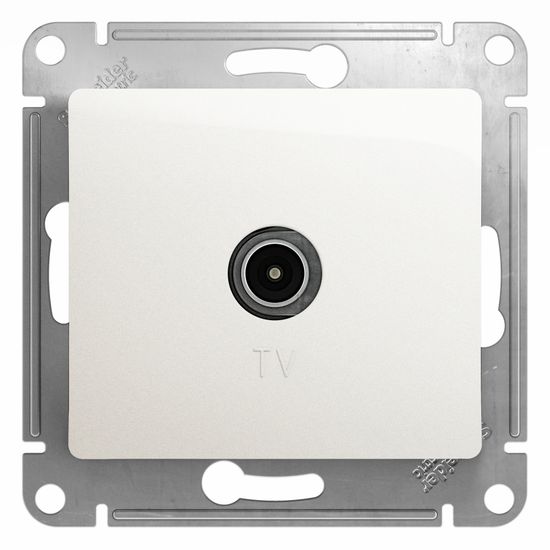 Розетка телевизионная TV Glossa коннектор механизм перламутр SE GSL000693