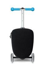 Чемокат Micro Luggage Junior LED синий с наклейками