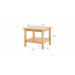 Журнальный стол КЫМОР (HEMNES), 55х55х46 см, светло-коричневый
