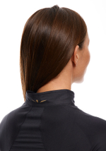 ЛОНГСЛИВ С МЕМБРАННОЙ ВСТАВКОЙ ЖЕНСКИЙ 1/2 ZIP MEMBRANE | BLACK/GOLD
