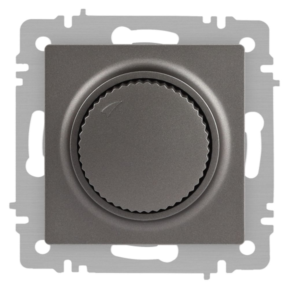 Светорегулятор Intro Accent 6-401-09 поворотный, 600Вт 230В, IP20, СУ, титан | Intro