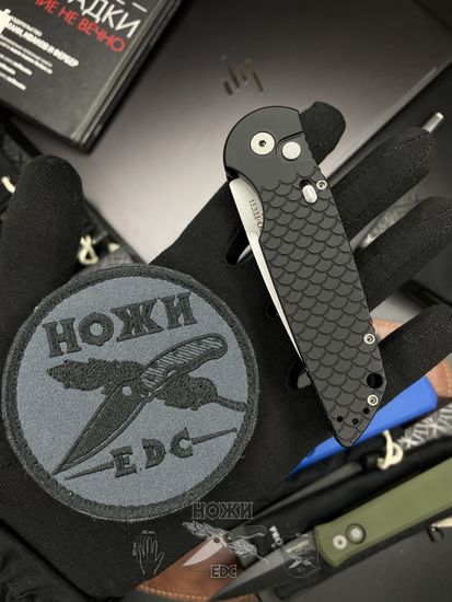 Складной нож Pro-Tech Tactical Response TR-3 MC1 c клинком из стали CPM-Magnacut, рукоять алюминий / серебро