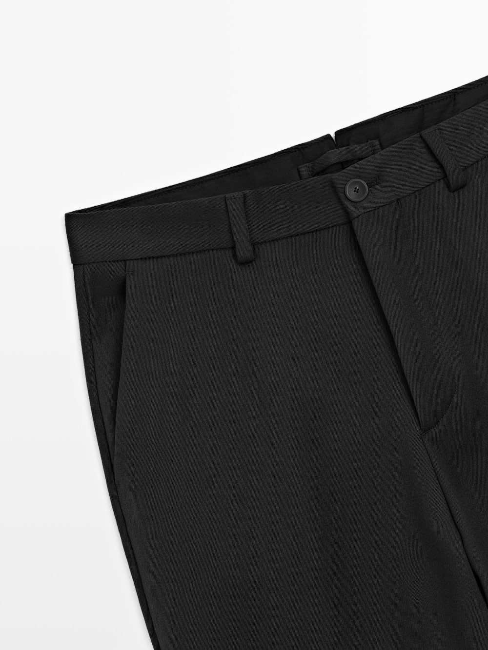 Massimo Dutti Брюки из шерсти, черный