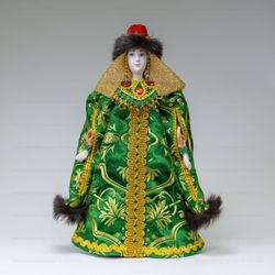 Сувенирная кукла Княжна в зимней телогрее