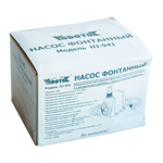 Насос фонтанный, Vodotok, 1/2 '', 1.5 м, 16 Вт, погруж2 м, 1.3 м, 0.8 м³/ч, HJ-941