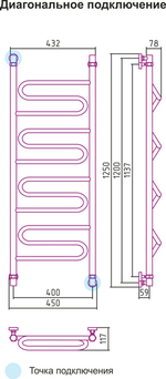 Сунержа Элегия 1200х400 (Чёрный)