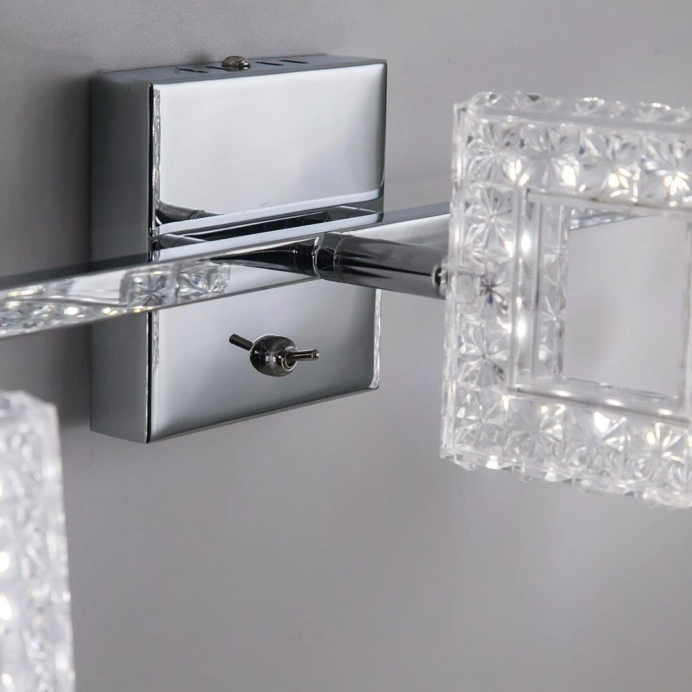 Citilux Кристалино CL559631 LED Спот поворотный с выключателем Хром