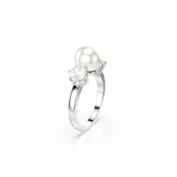 MATRIX:RING 8MM PEARL WHITE/RHS 55