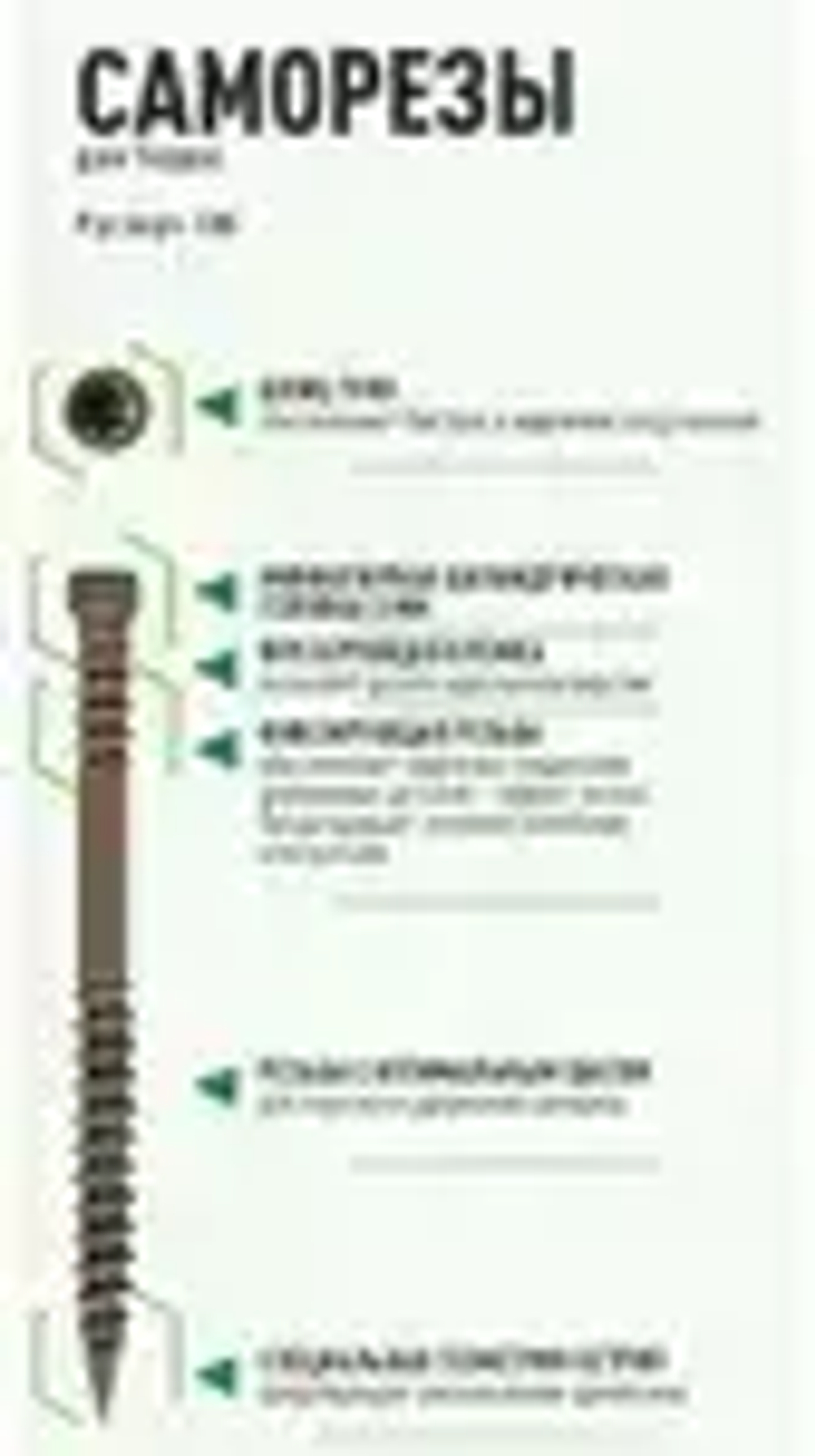 Саморез по дереву Gwozdeck для Террасной доски Потайной 5,0*60 Окрашенный Остроконечный Torx15 Упаковка 100 шт., подходит для ДЖЕТ 90