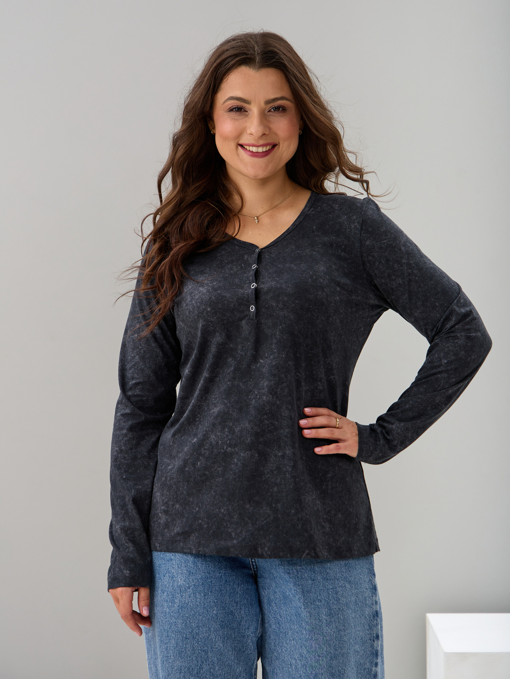 Лонгслив Л-004/варенка-графит