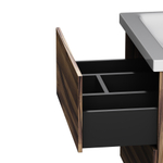 База под раковину, подвесная, 60 см, 2 ящика, орех