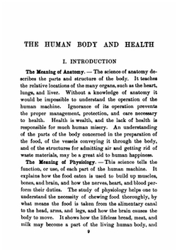 The human body and health. an elementary text-book of essential anatomy, applied physiology and practical hygiene for schools | Alvin Davison