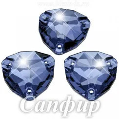 Пришивной триллиант Dongzhou с 3 отверстиями, Сапфир
