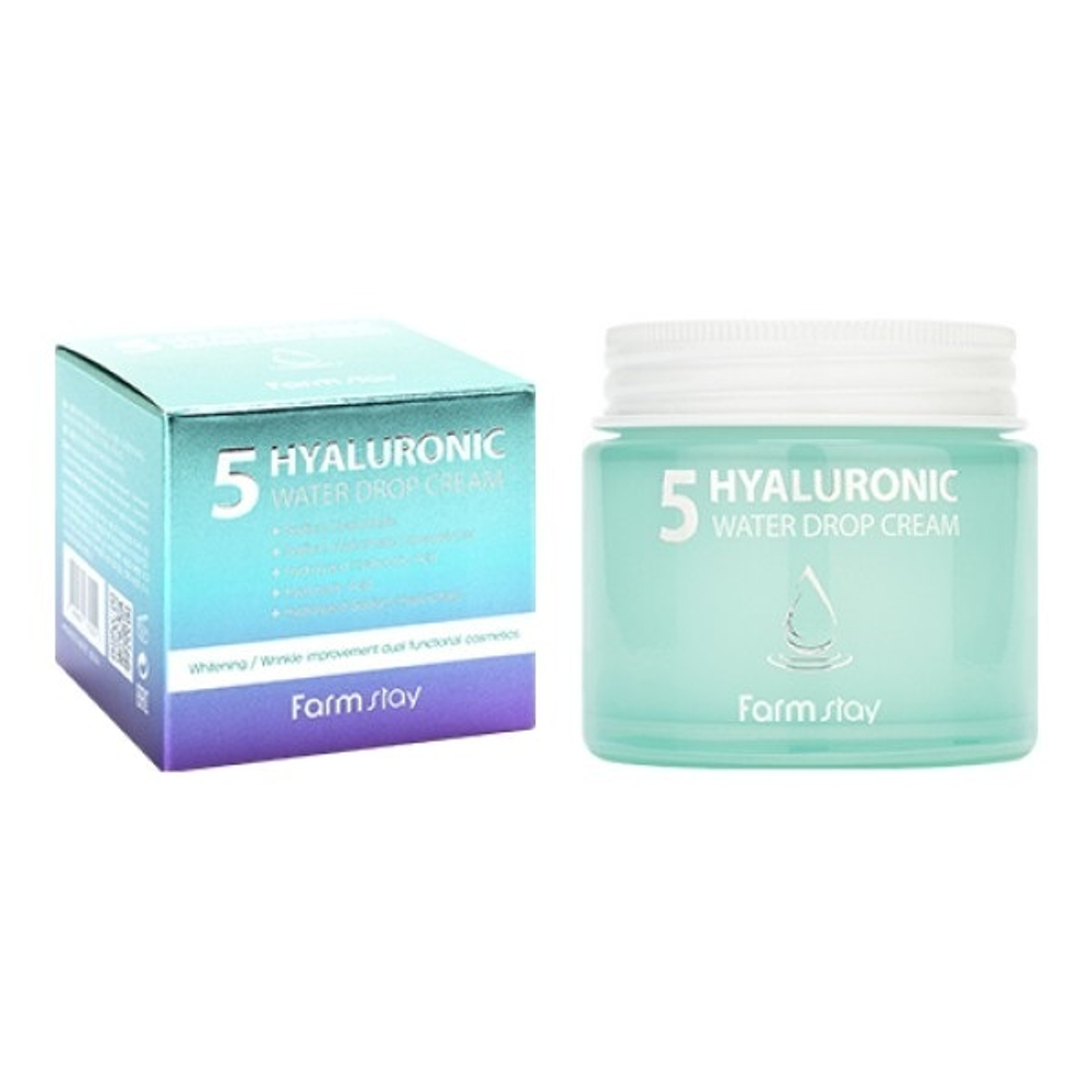 Крем для лица суперувлажняющий с гиалуроновым комплексом FarmStay Hyaluronic 5 Water Drop Cream 80мл
