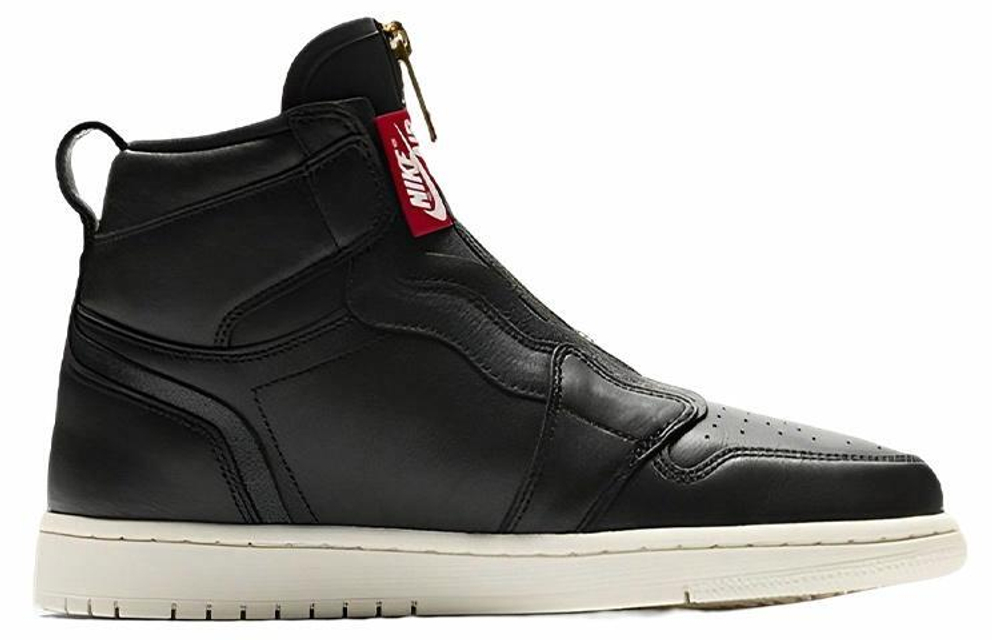 Кроссовки Jordan Air Jordan 1 Retro High Zip Black Sail (Женская размерная сетка)