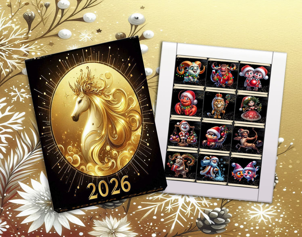 Шокобокс Гороскоп на 2026г, 12 конфет