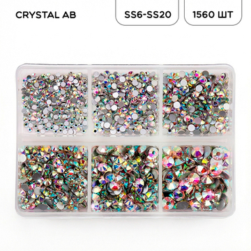 Набор страз холодной фиксации CRYSTAL AB