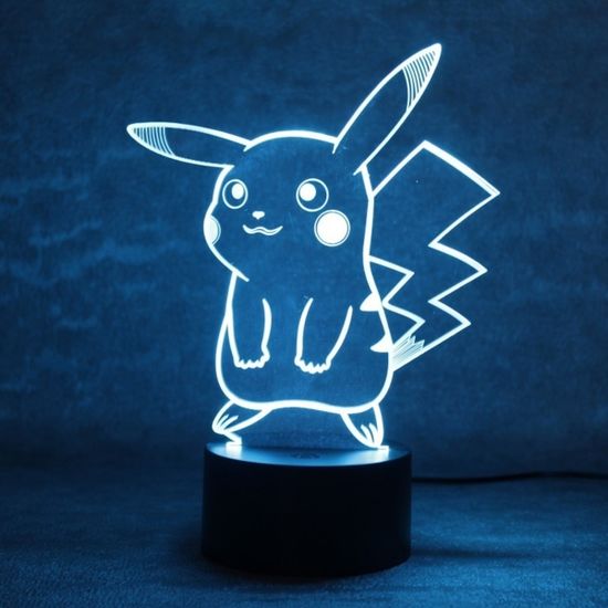 3D лампа Пикачу Pikachu