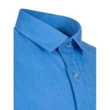 Детская приталенная рубашка TSAREVICH, цвет голубой меланж