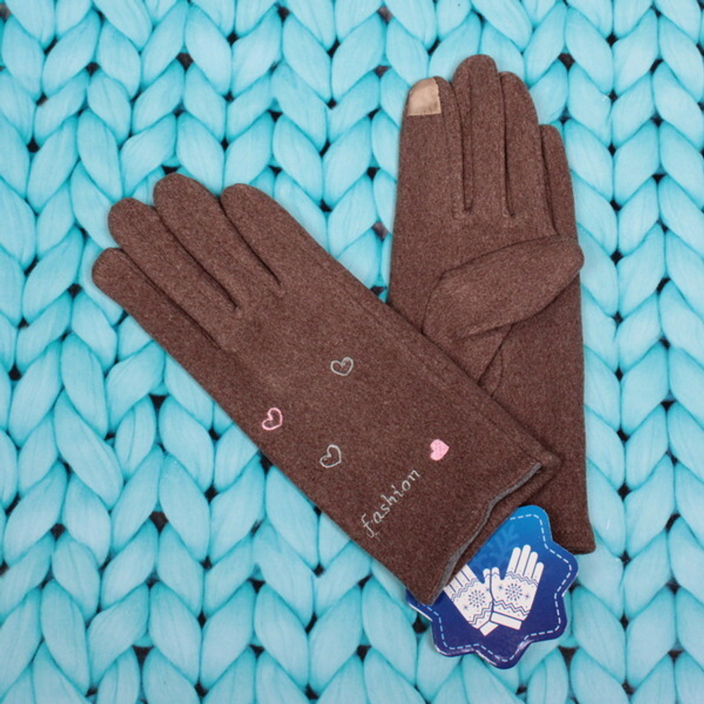 Перчатки женские «Manhattan», классика, утепленные иск. мех, микс 5 цветов, размер универсальный 23*8,5см.