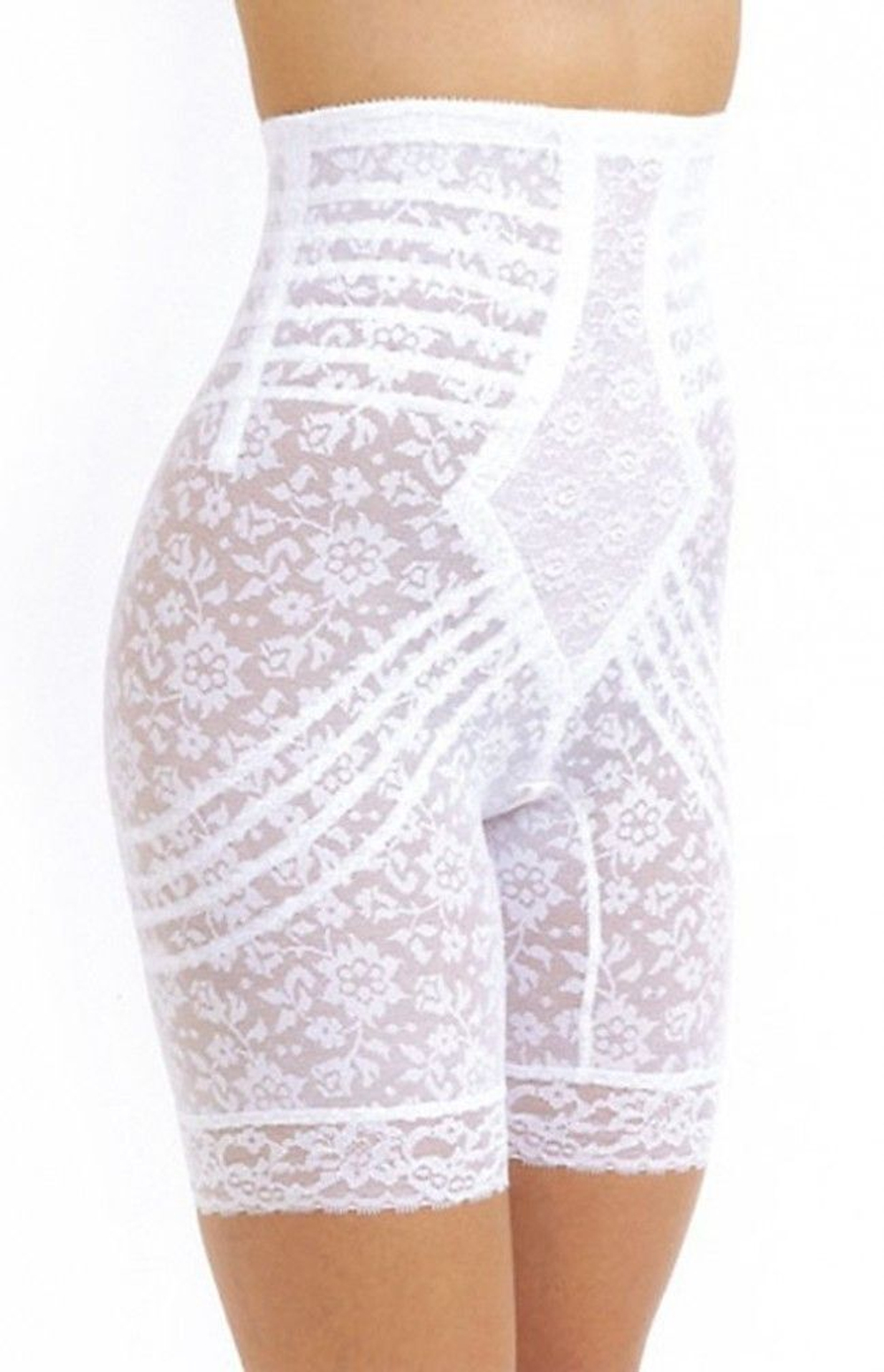 Корсетные панталоны с высокой линией талии (Размер: M) (Цвет: белый)