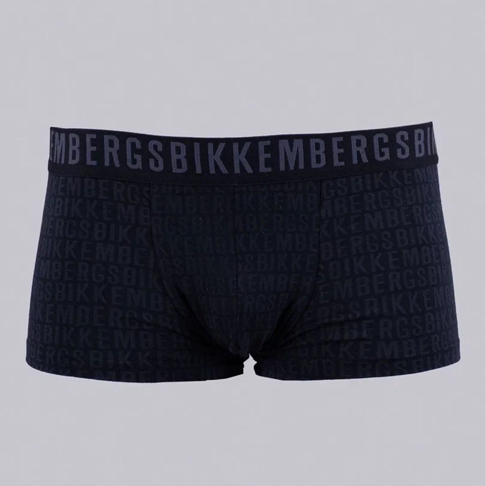 Набор мужских трусов боксеров 3в1 (черные, темно-синие, голубые) Bikkembergs BKK61UTR03TR