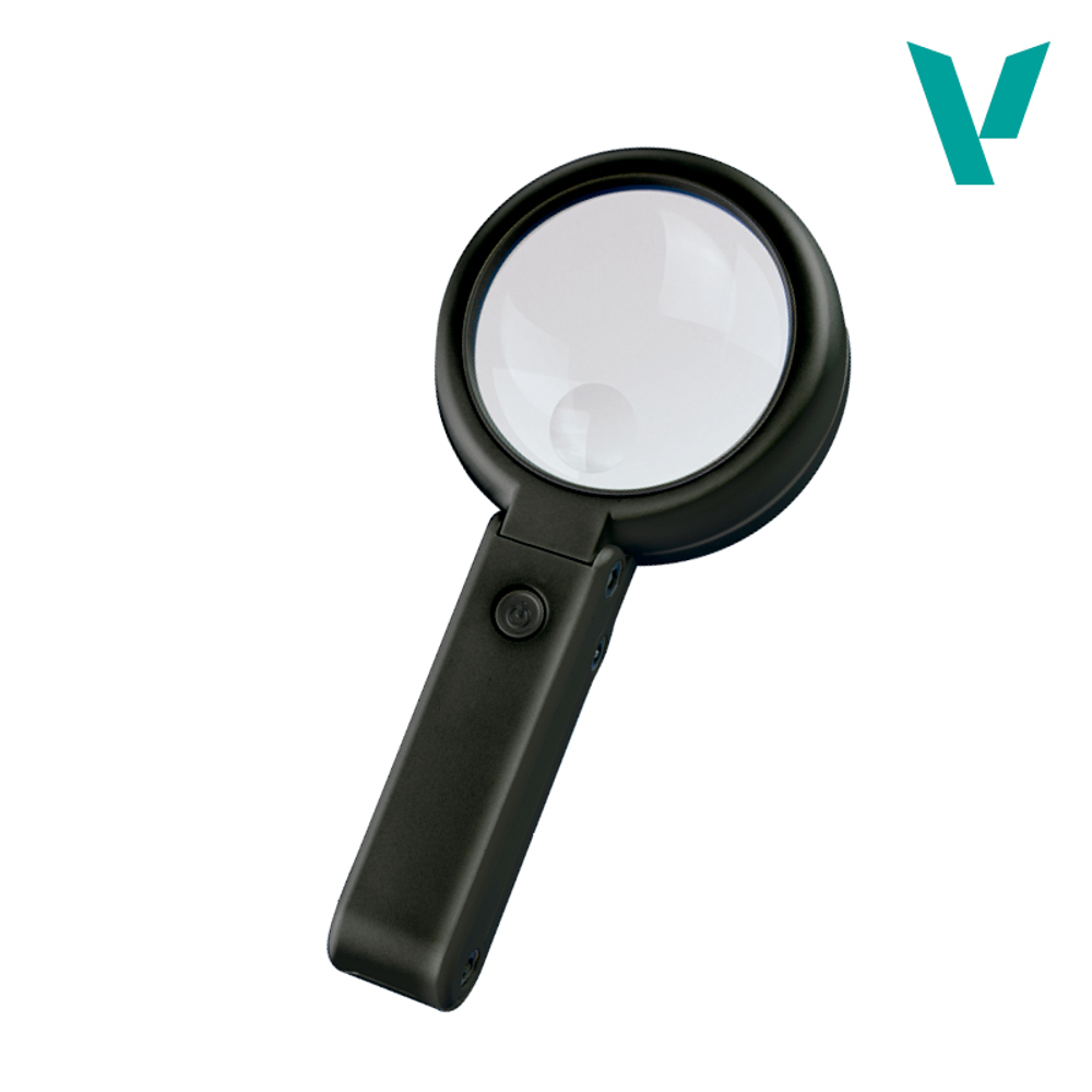 Складная лупа с подставкой Foldable LED Magnifier (with inbuilt stand)