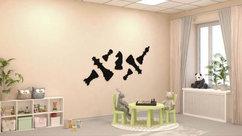 Декоративная панель "Шахматные фигуры - 2"