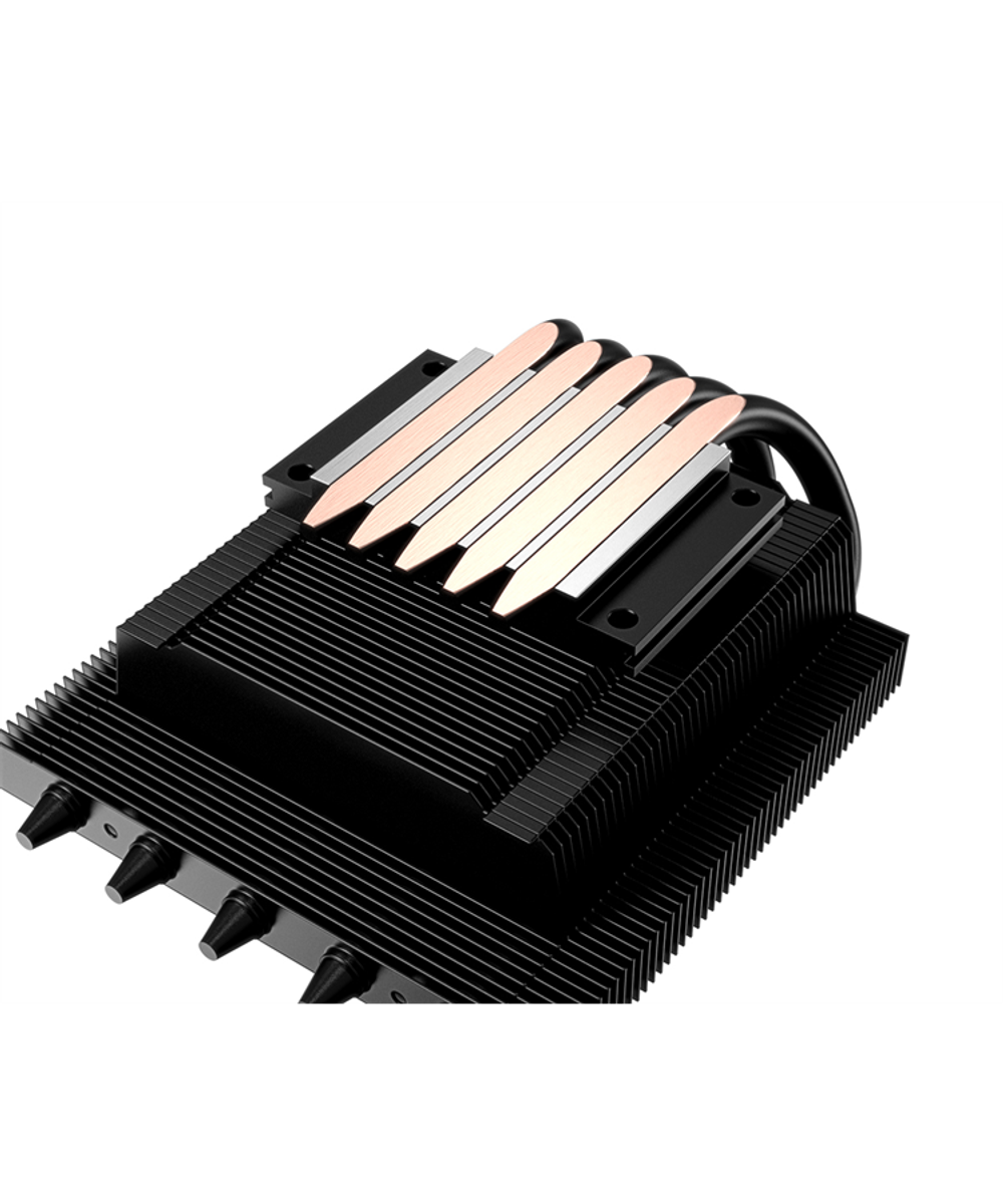 ID-COOLING IS-50X V3 LGA1700/1200/115X/AM5/AM4 низкопрофильный высота 56mm (27шт/кор, TDP 130W, PWM, 5 тепл.трубки прямого контакта, FAN 120mm, черный) BOX