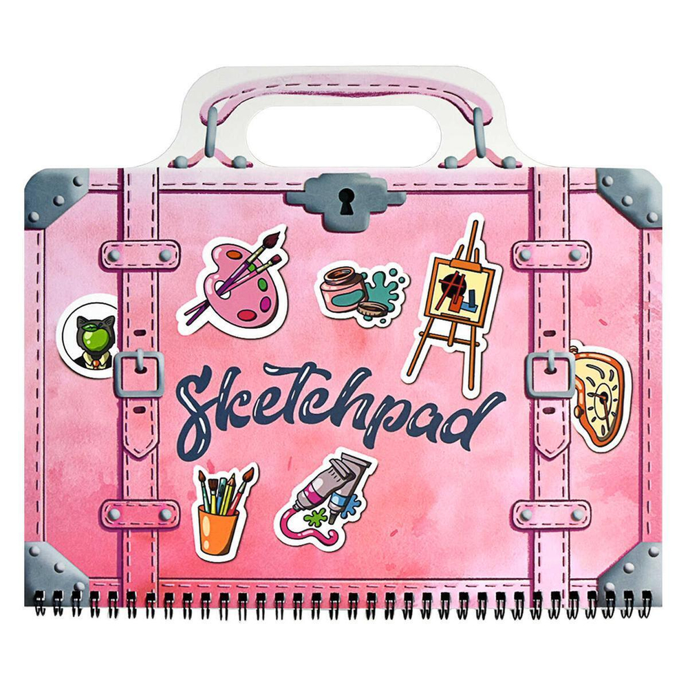 Скетчпад 60л. белый офсет на гребне, 295х260 мм "Творчество" (Феникс+)